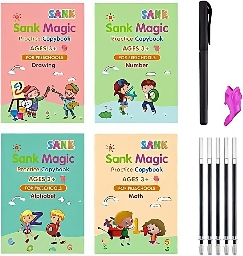 Kit De 4 Libros Magicos de Caligrafia