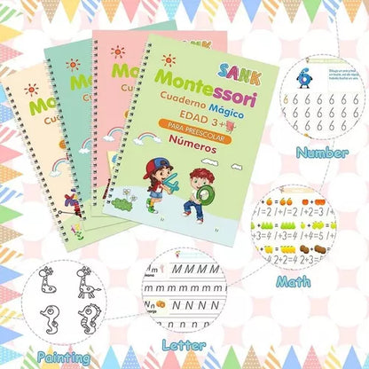 Kit De 4 Libros Magicos de Caligrafia